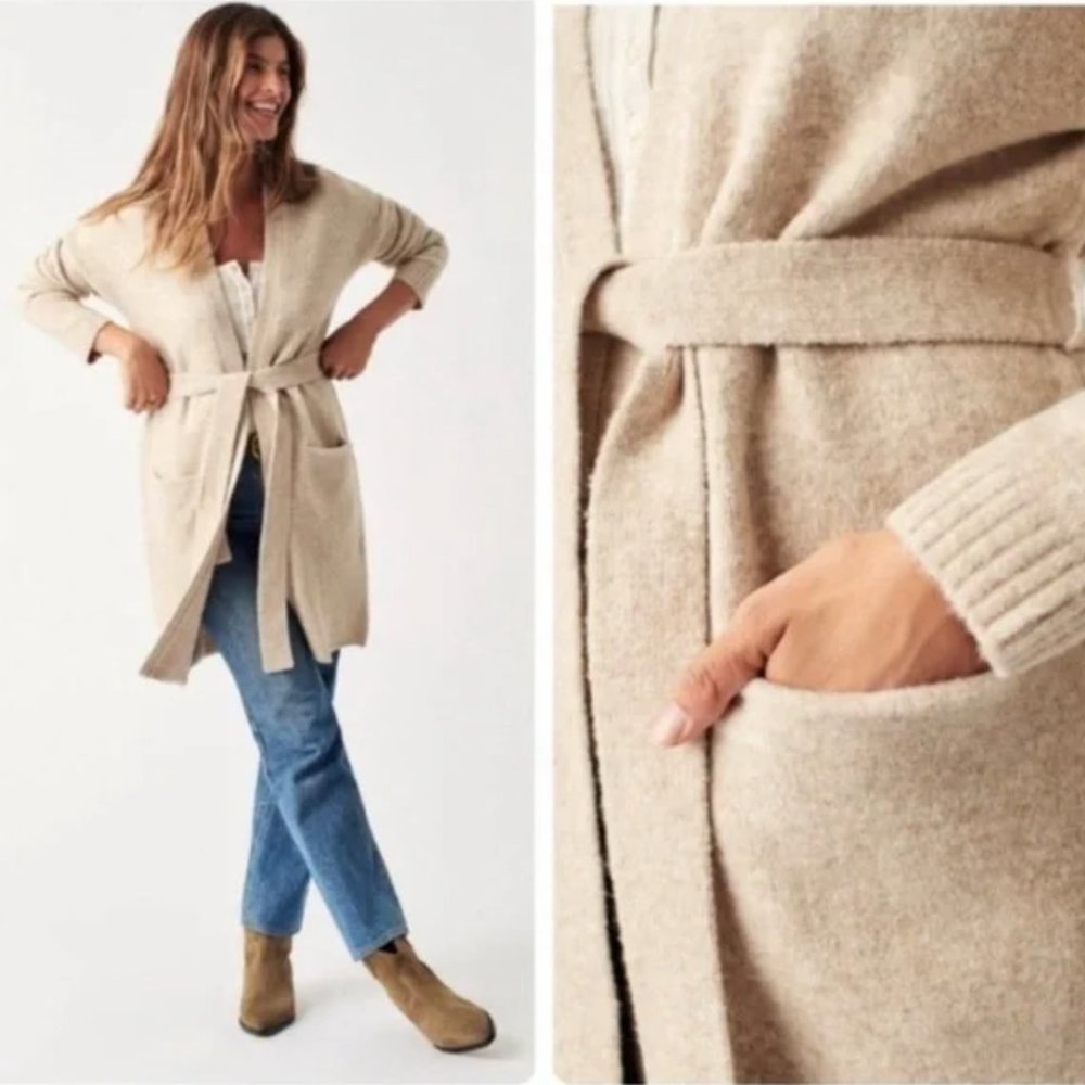 NWOT Faherty Legend Sweater Coat - Camel XS/S